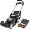 Worx Nitro 40 V (2 x 20 V) grasmaaier, PowerShare, WG749E, inclusief 2 accu's 4Ah en dubbele oplader, 46 cm met tractie, mulchen, 7 hoogteposities