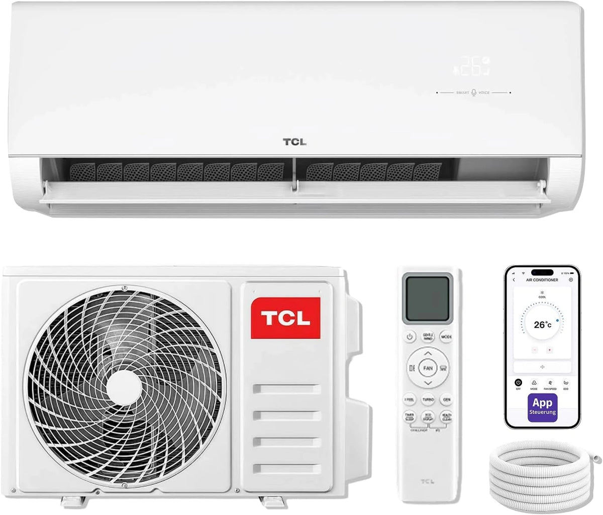 TCL Klimaanlage, 12000 BTU, Wärmepumpe, WLAN