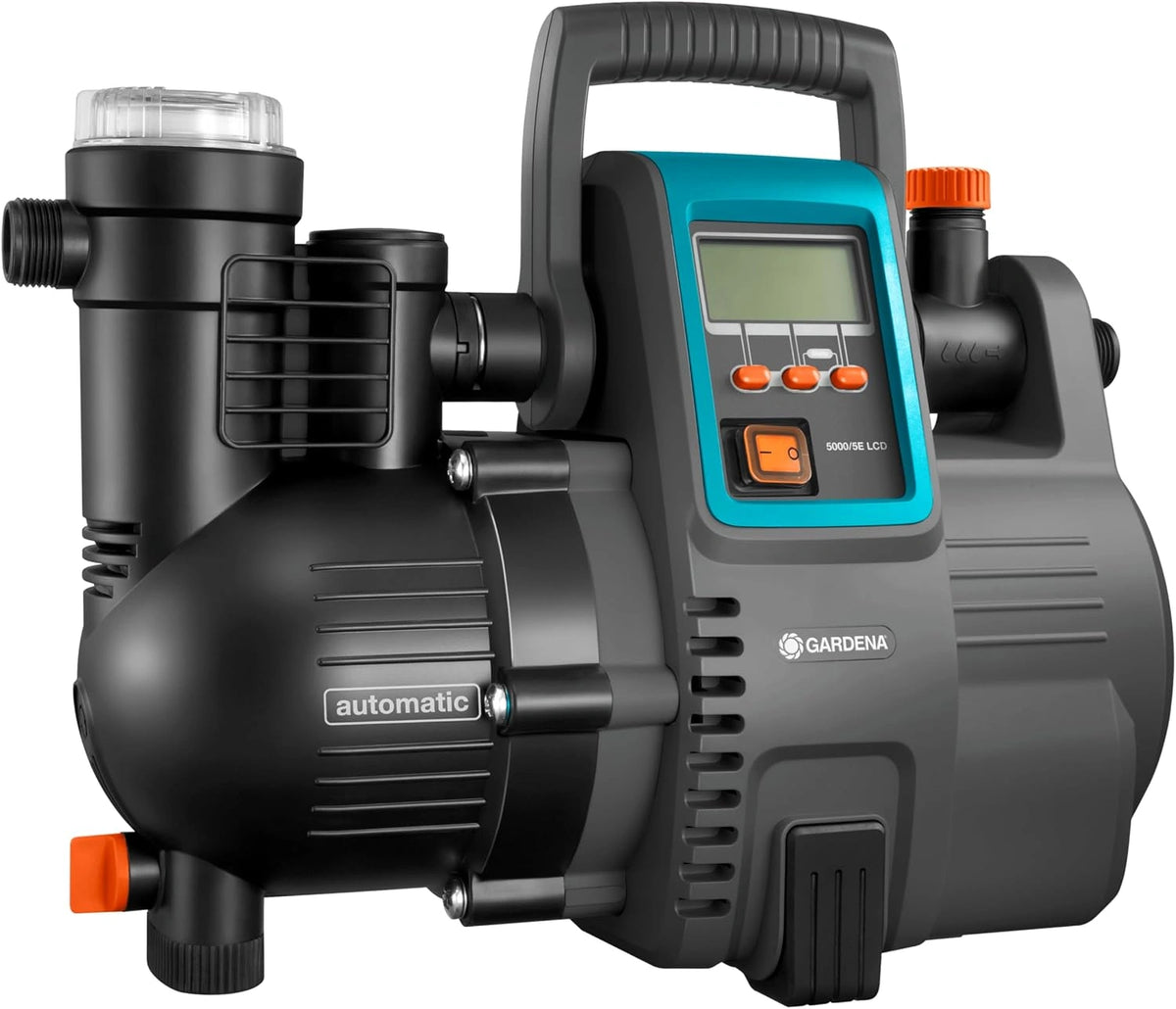 Gardena Comfort Hydrofoorpomp 5000/5E Lcd: Hydrofoorpomp Met LC-scherm, Energiezuinig, Capaciteit 5000 L/H