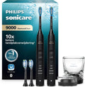 Philips Sonicare DiamondClean 9000 elektrische tandenborstel, twee sonische tandenborstels met app, druksensor, 4 poetsmodi, 3 intensiteitsniveaus