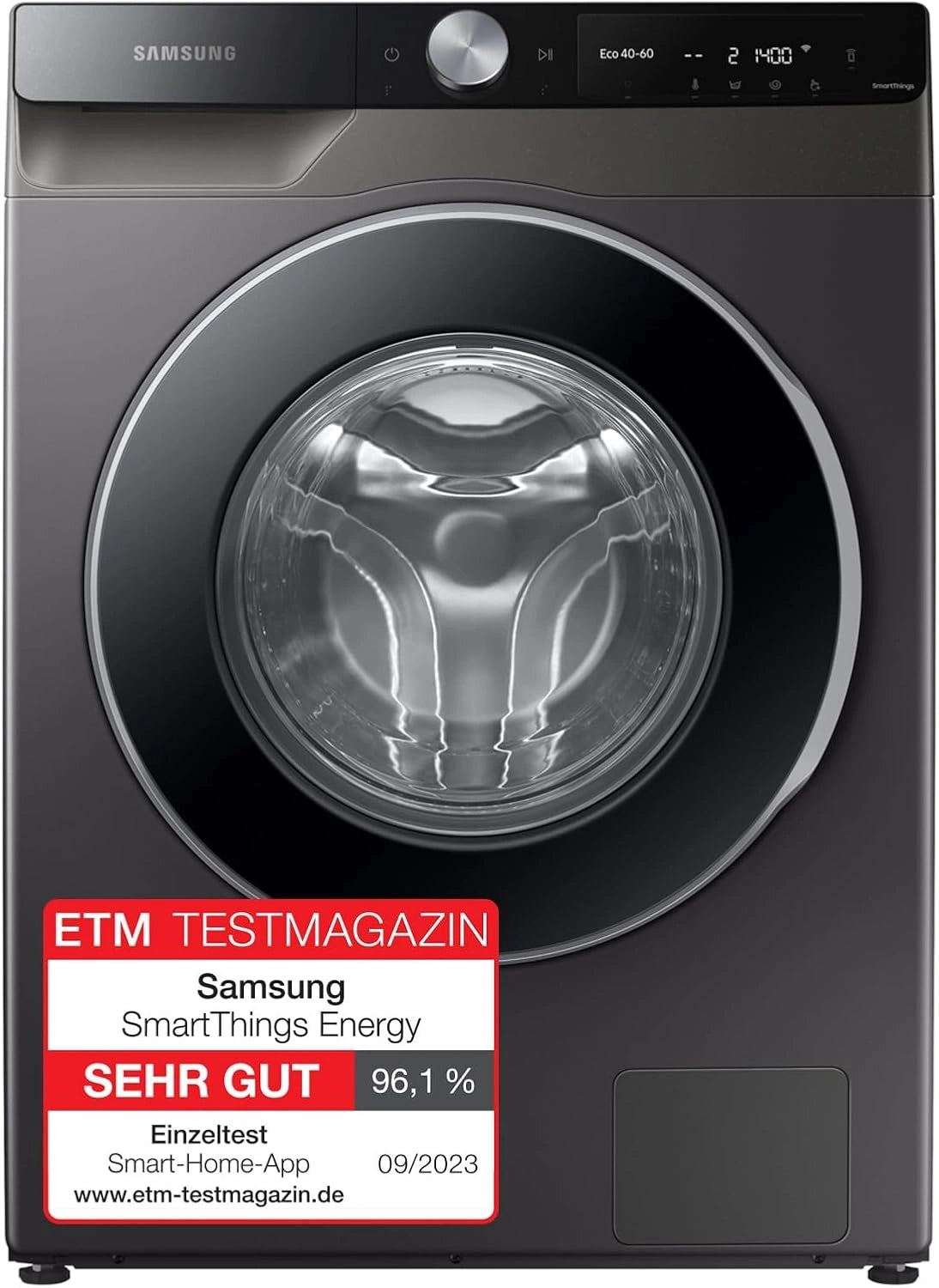 Samsung Waschmaschine, Fassungsvermögen 8 kg, WLAN, Schwarz