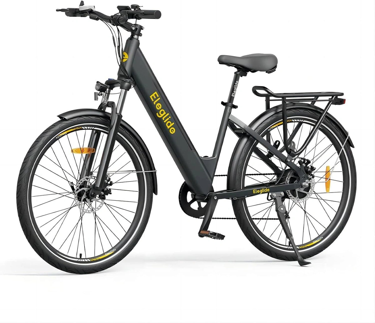 Eleglide T1 Step-Thru E-bike, elektrische fiets, 27,5 inch, trekkingfiets, E-stadsfiets met 36 V 13 Ah lithium-accu, tot 100 km lang bereik