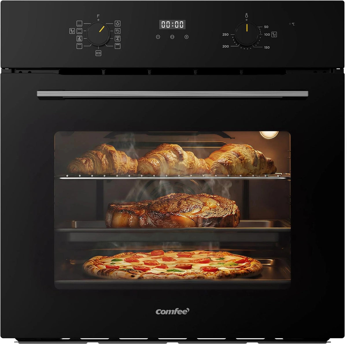 Comfee Einbaubackofen, Edelstahl