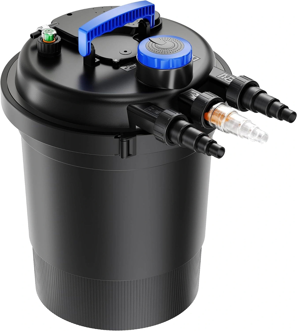 SunSun CPF-250 Drukvijverfilter met ingebouwde UVC-eenheid 11W voor vijvers tot 10000 liter, zwart/bruin