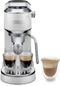 De'Longhi Dedica Duo EC890.WI, Pistonmachine, Espresso en ColdBrew, 'My LatteArt' stoompijpje voor handmatig melk opschuimen, 15cm breed