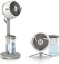 Shark FlexBreeze Pro Mist Binnen- & Buitenventilator, 20 m Reikwijdte, zilver