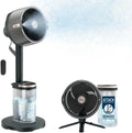 Shark FlexBreeze Pro Mist Snoerloze Binnen- & Buitenventilator, FA300EU, wit