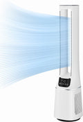 Midea MFP-120 (WH) 2-in-1 torenventilator, stil, 38 dB luchtreiniger, CADR 120 voor 47,6 ㎡, led-scherm, afstandsbediening, oscillatie, 12 uur timer