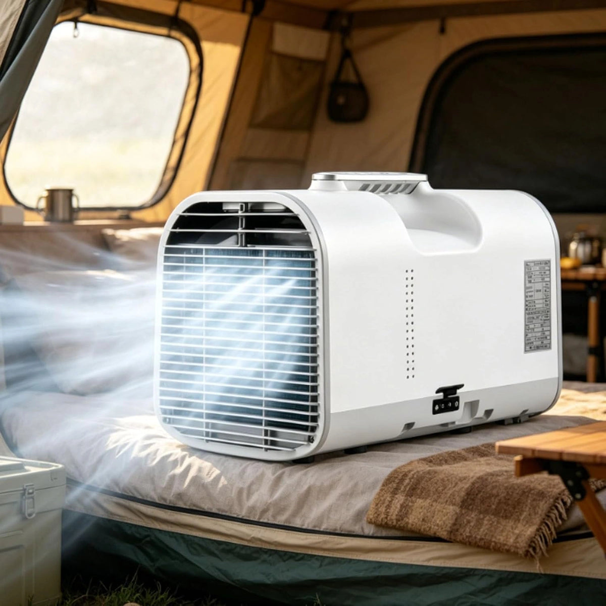 4-In-1 Draagbare Airconditioner,Mobiele Airconditioner Voor Buitenreizen,4400 Tot 5100 Btu Koeling Voor Kleine Ruimtes, 42 Db Slaapstand