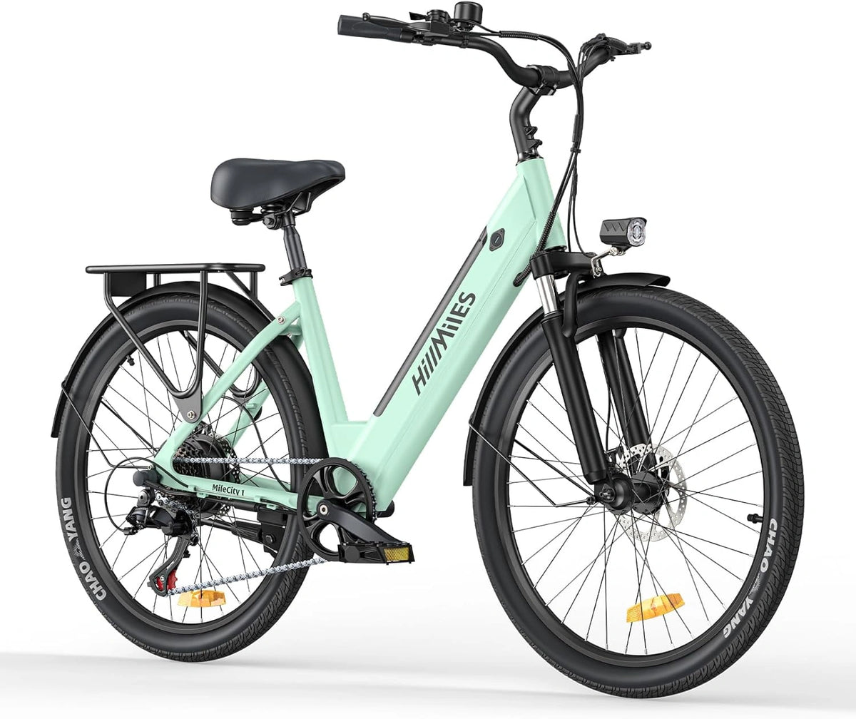 HillMiles 26' Elektrische fiets voor volwassenen, actieradius tot 100 km, zwart