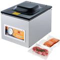 VEVOR 260 W kamer vacuüm verpakkingsmachine compact formaat 260 mm in de keuken thuis en voor commercieel gebruik voor nat voedsel, vlees, marinades