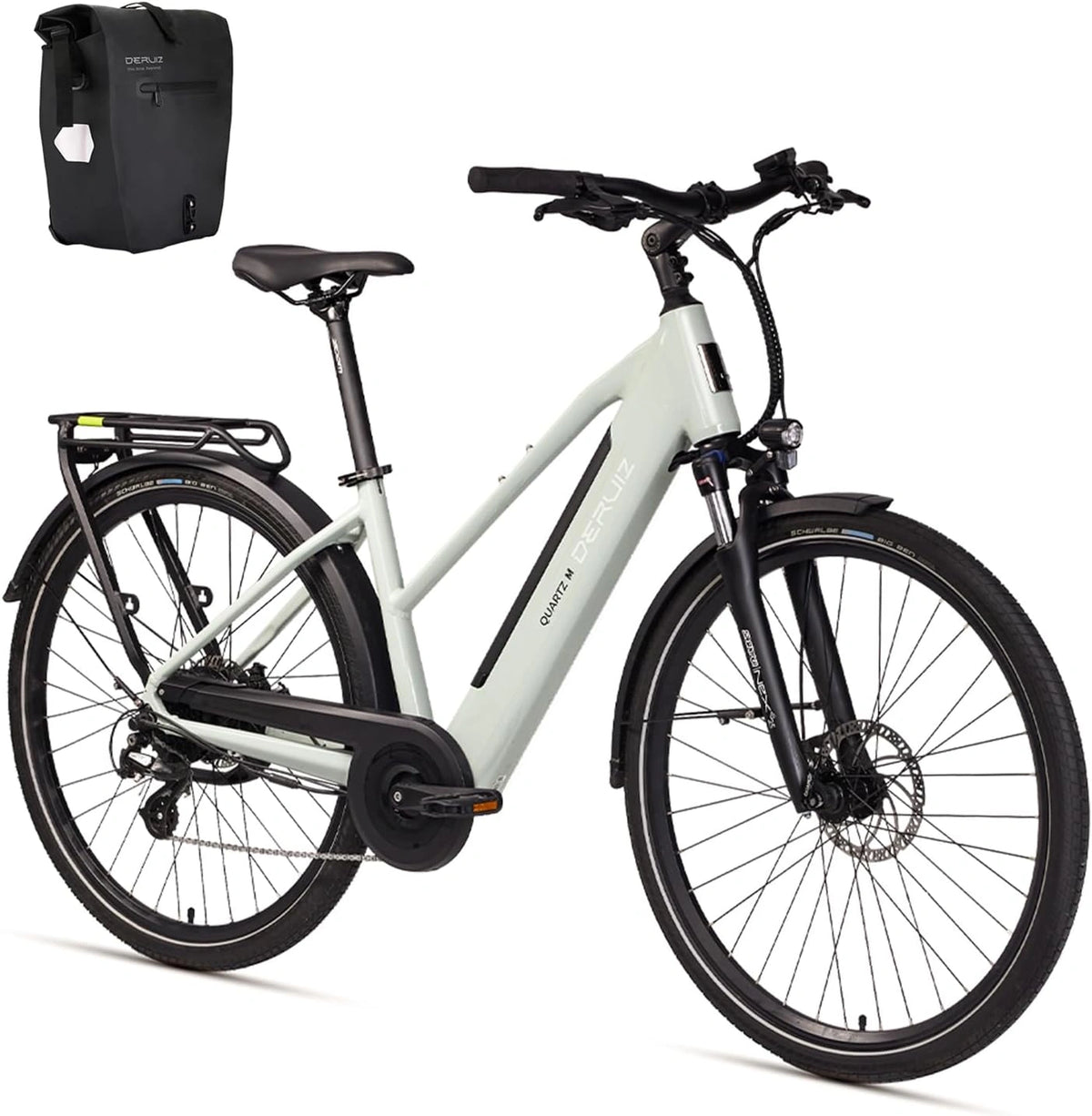 DERUIZ E-bike dames 28 inch elektrische fiets 250W55Nm 48V/13,4Ah, zwart