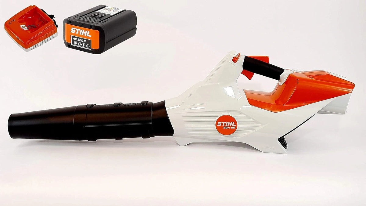 STIHL BGA 86 Accu-blaasplaten (+ 1 x accu AP300S + oplader AL300) (BA020115903VC), wit