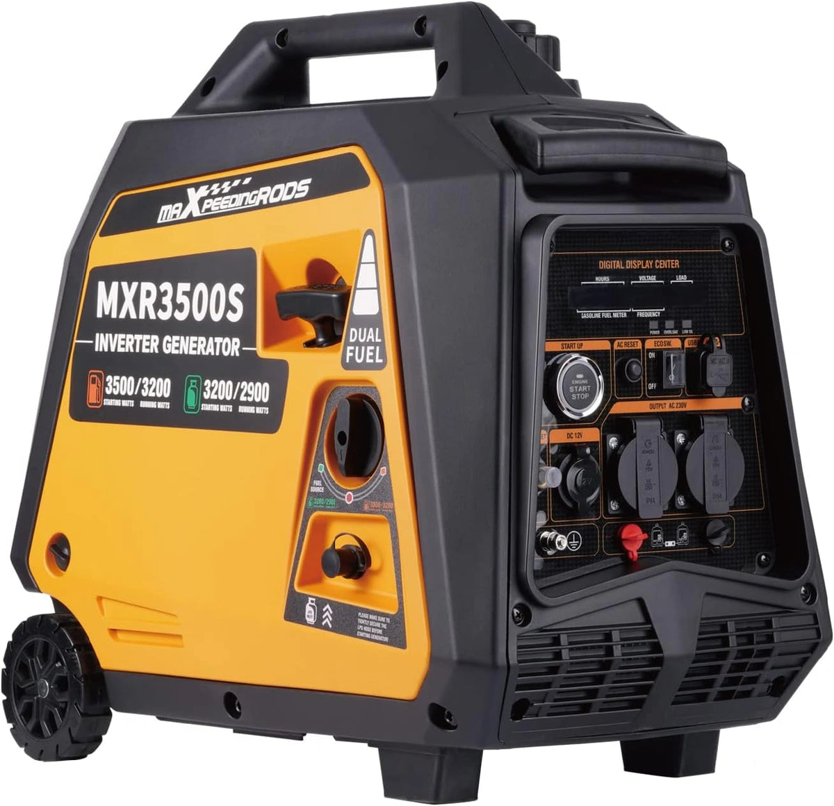 maXpeedingrods Stromgenerator, 3500 W, Fernbedienung