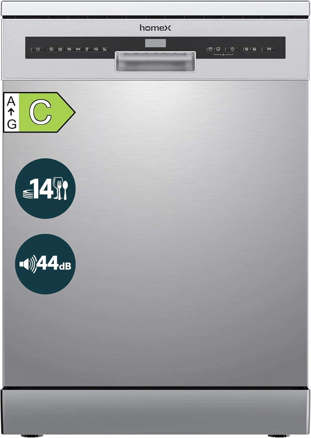 homeX Geschirrspüler DWFS601444C-S, freistehend