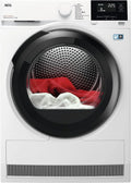 AEG Droogdroger met warmtepomp, 8 kg, vrije installatie, invertermotor, stoomfunctie, snelprogramma, gemengd drogen en antibacterieel, serie 8000