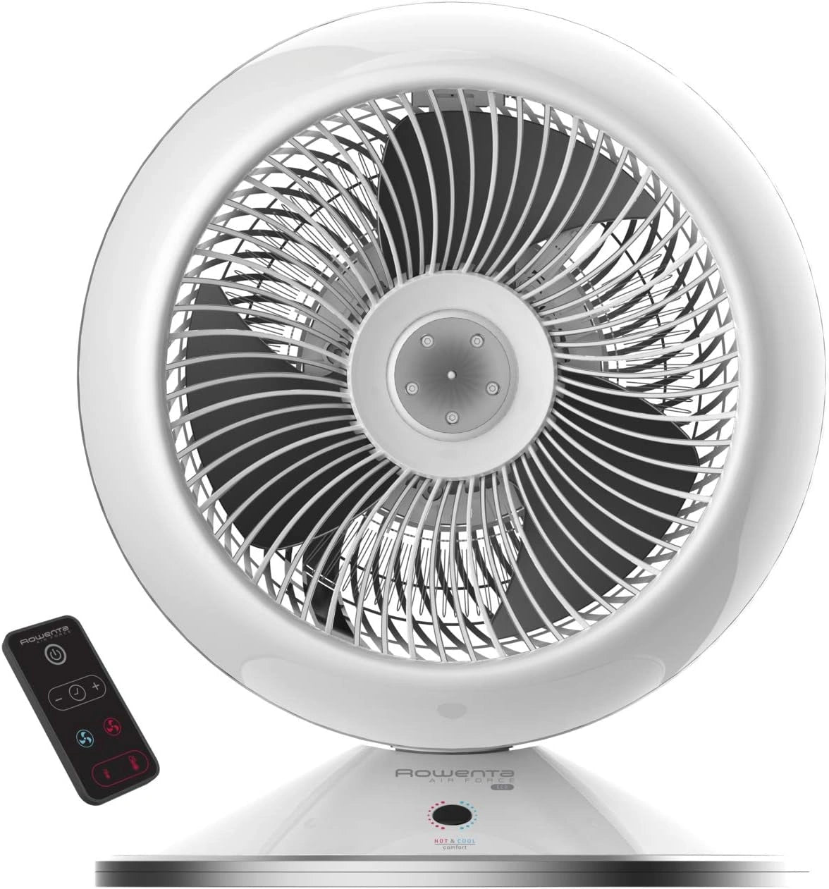 Rowenta HQ7112 Air Force Hot & Cool, 2-in-1 ventilator en ventilatorkachel, zilver
