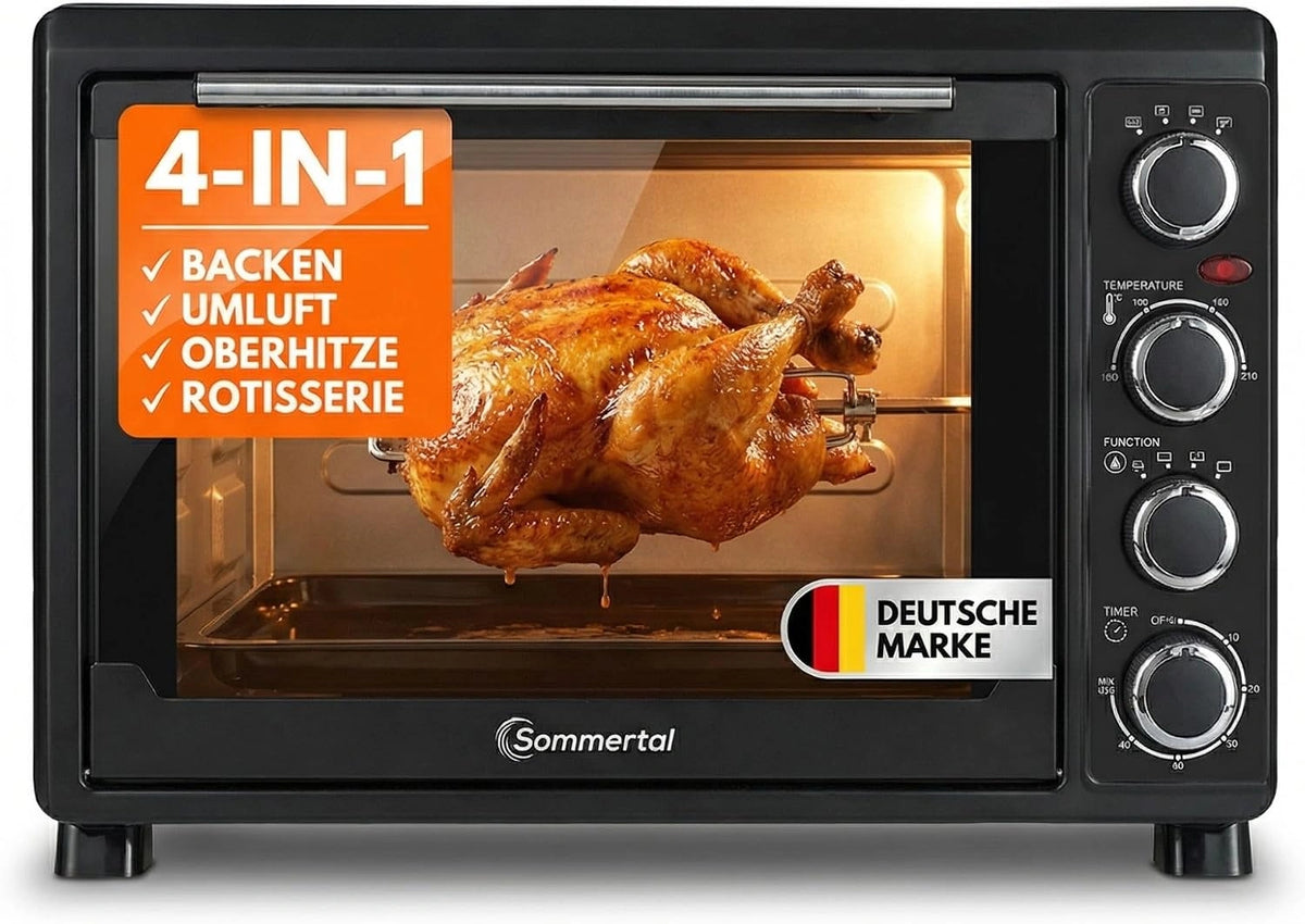Sommertal Minibackofen, 30 L, 1500 W, Umluft