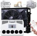 Quixnova Klimaanlage 12V/24V, Fernbedienung, Schwarz
