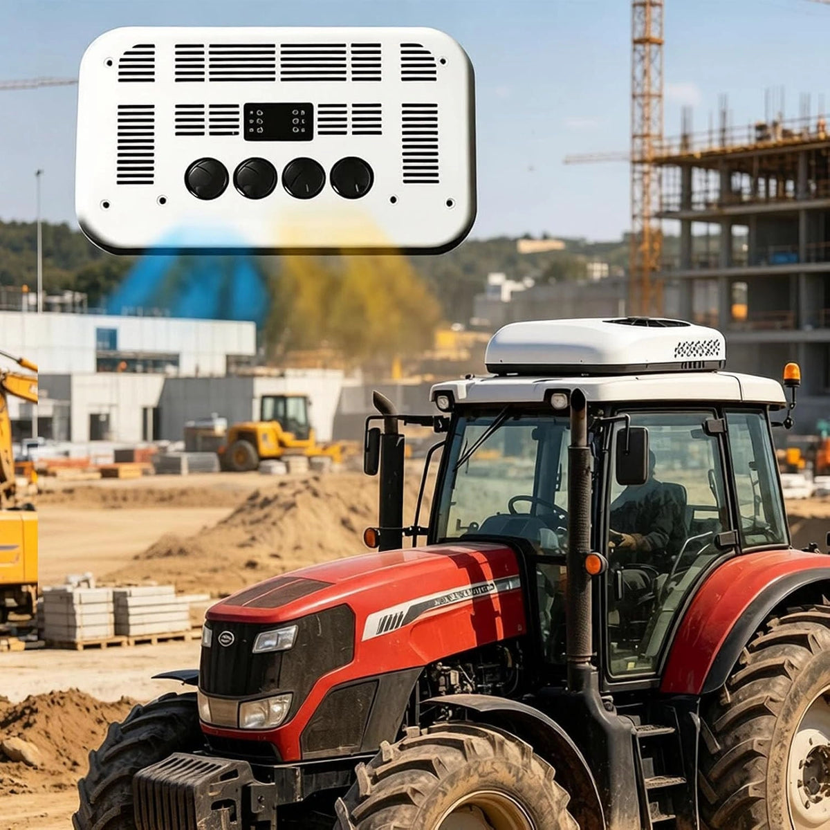 levigationlu Klimaanlage 12V/24V, Fernbedienung