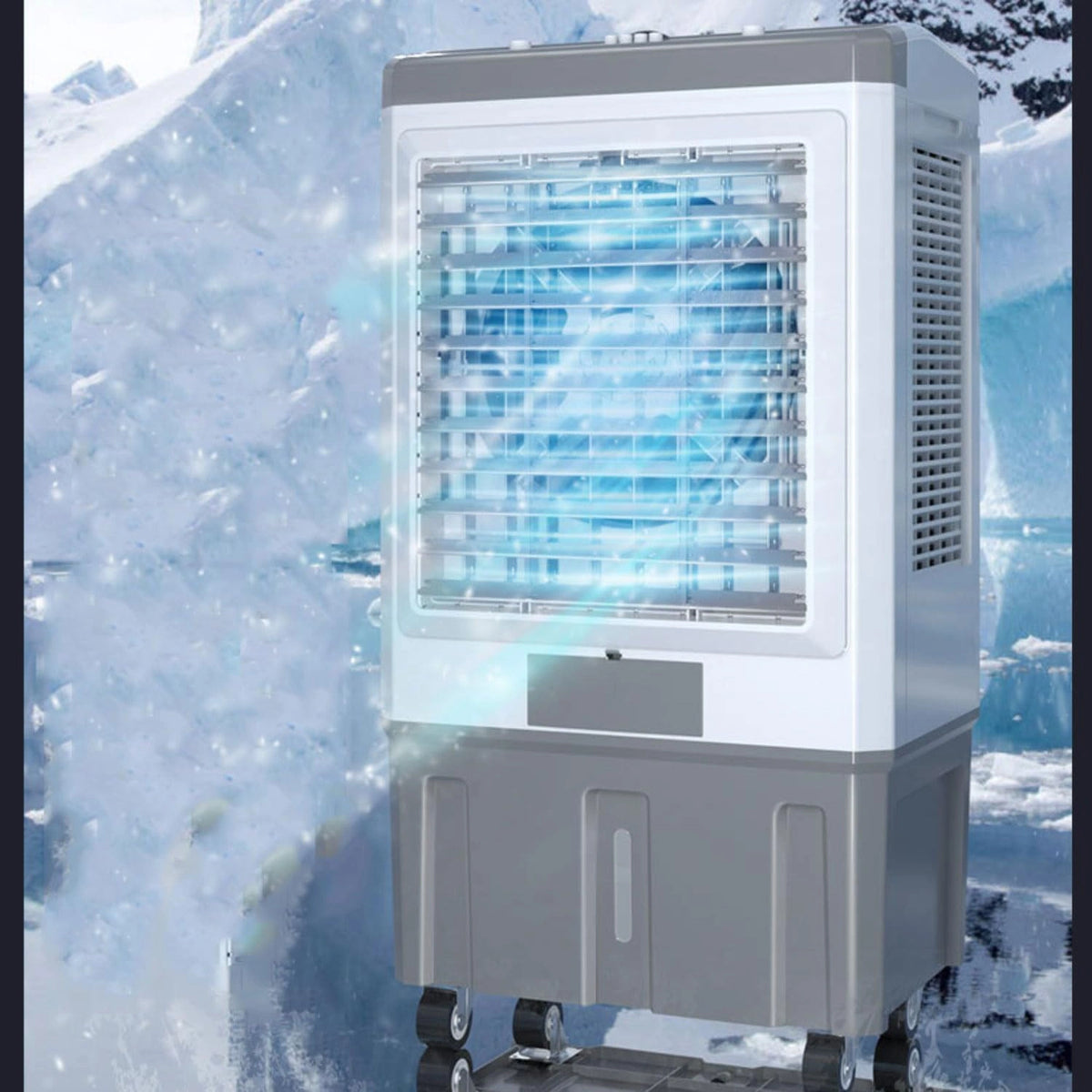 Airconditioner, zonder afvoerslang, mobiele airconditioning, met 12-uurs timer, 3 modi, 120 graden oscillatie, afneembaar waterreservoir