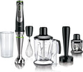 Braun MultiQuick 9 MQ 9147X Staafmixer, 1200 Watt, Traploze snelheidsinstelling, ActiveBlade technologie, Splashcontrol, inclusief 5 accessoires