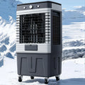 Mobiele airconditioning, stil, draagbaar, luchtkoeler met oscillatie 120 graden, 65 W, timer 6 uur, 3 modi, 3 snelheden en 4 ijsverpakkingen