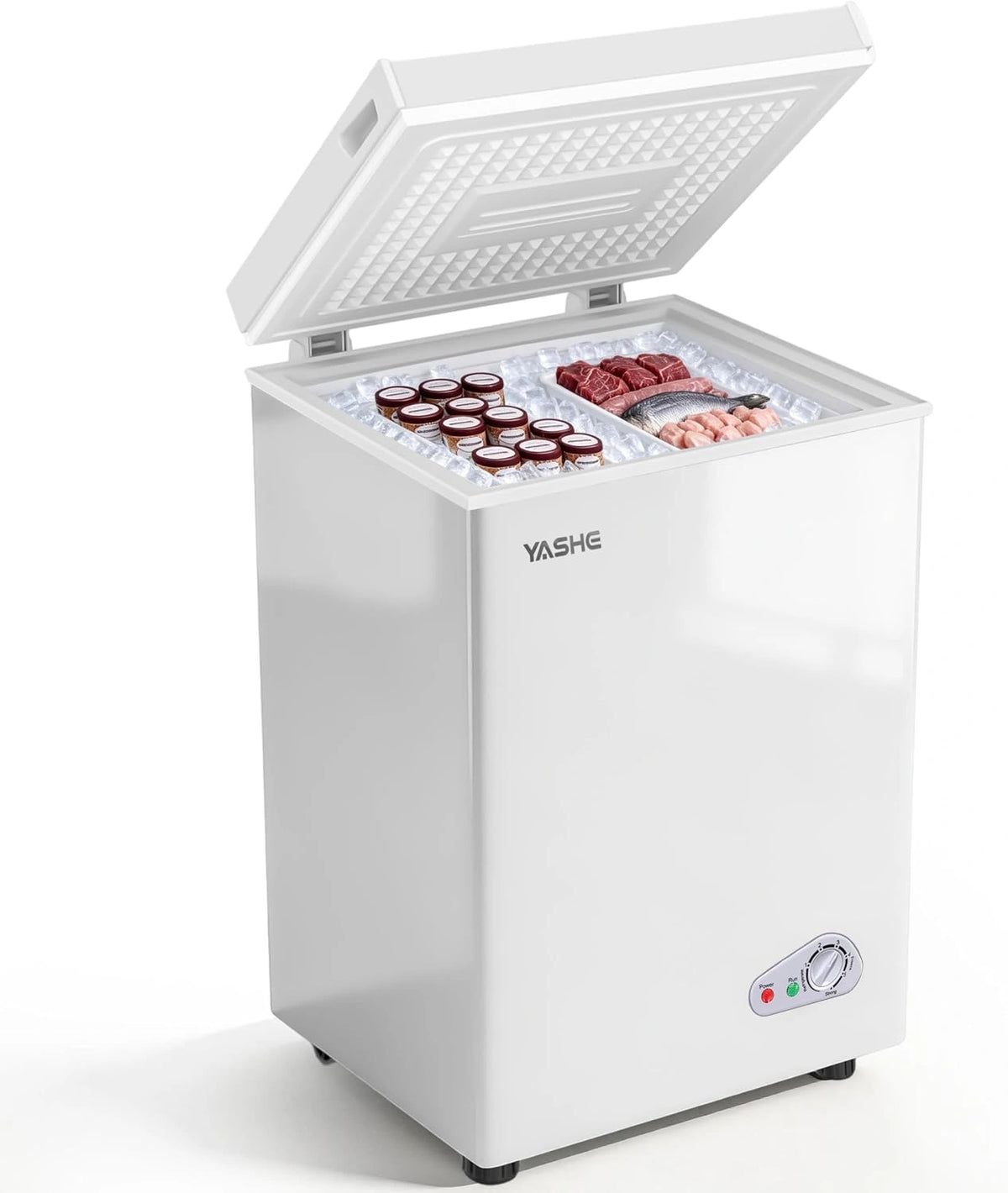 YASHE Gefriertruhe, 100 L, Weiß