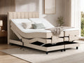 Tesla Dreams Emotion Boxspringbed, 180 x 200 cm, elektrisch verstelbaar boxspringbed, 7-zone pocketveringmatras H2/H3, koudschuim topper, beige