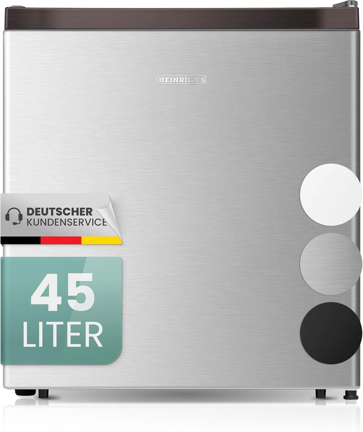 Heinrich´s Mini-Kühlschrank, 45 L, Silber