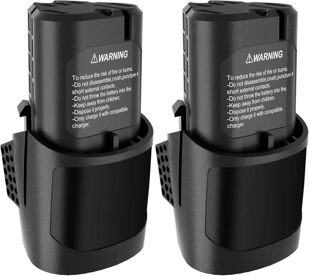 2PACK Li-ion Vervangende Accu voor Stihl 10.8V AS2 Accu GTA26 HSA26, zwart
