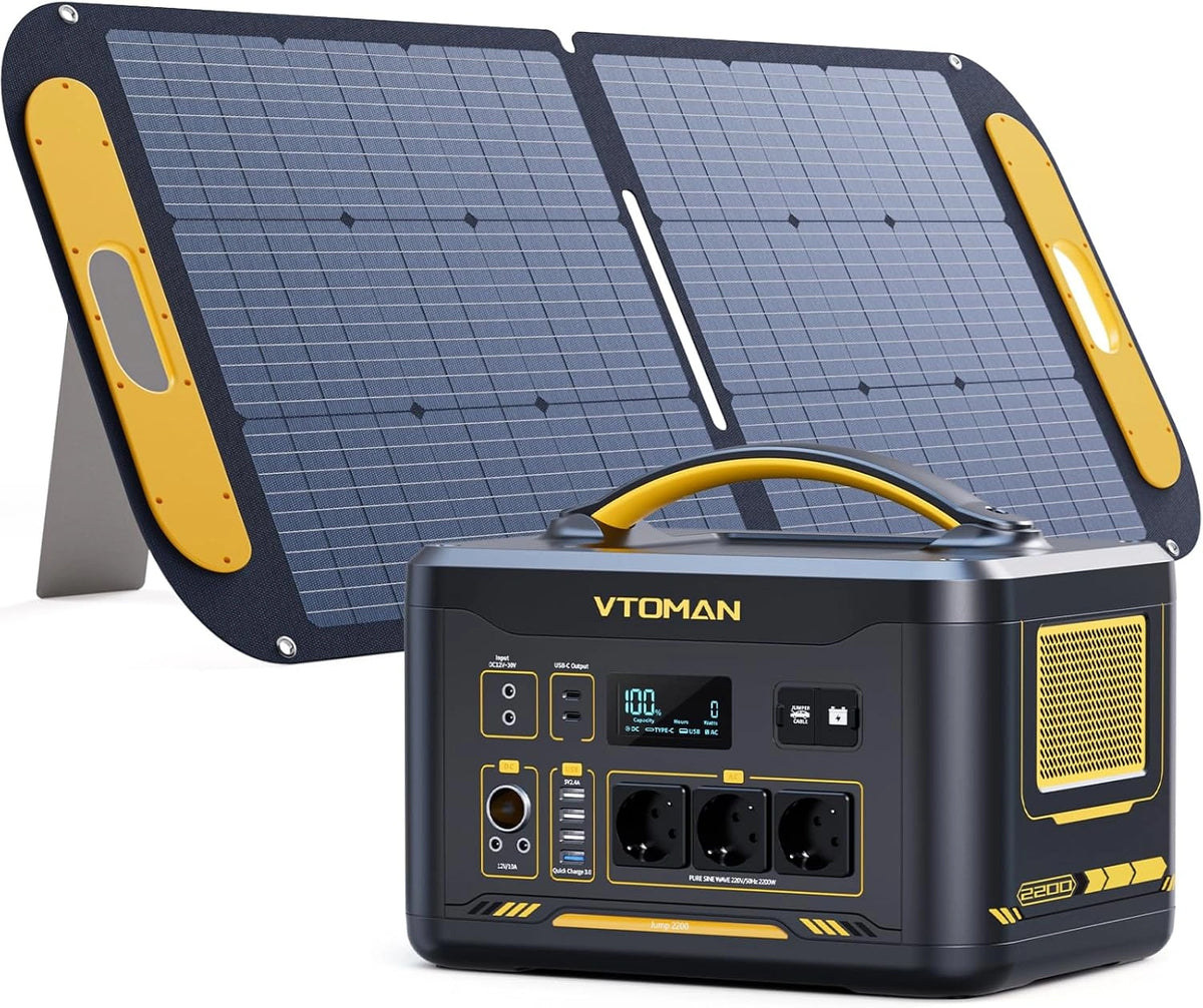 VTOMAN Tragbare Powerstation Jump 2200, 1548 Wh, 110 W