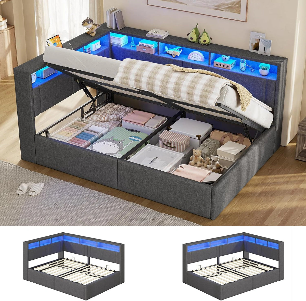AOGLLATI Bett 90x200, 90 × 200 cm