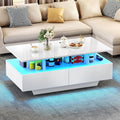 YITAHOME Couchtisch, Weiß